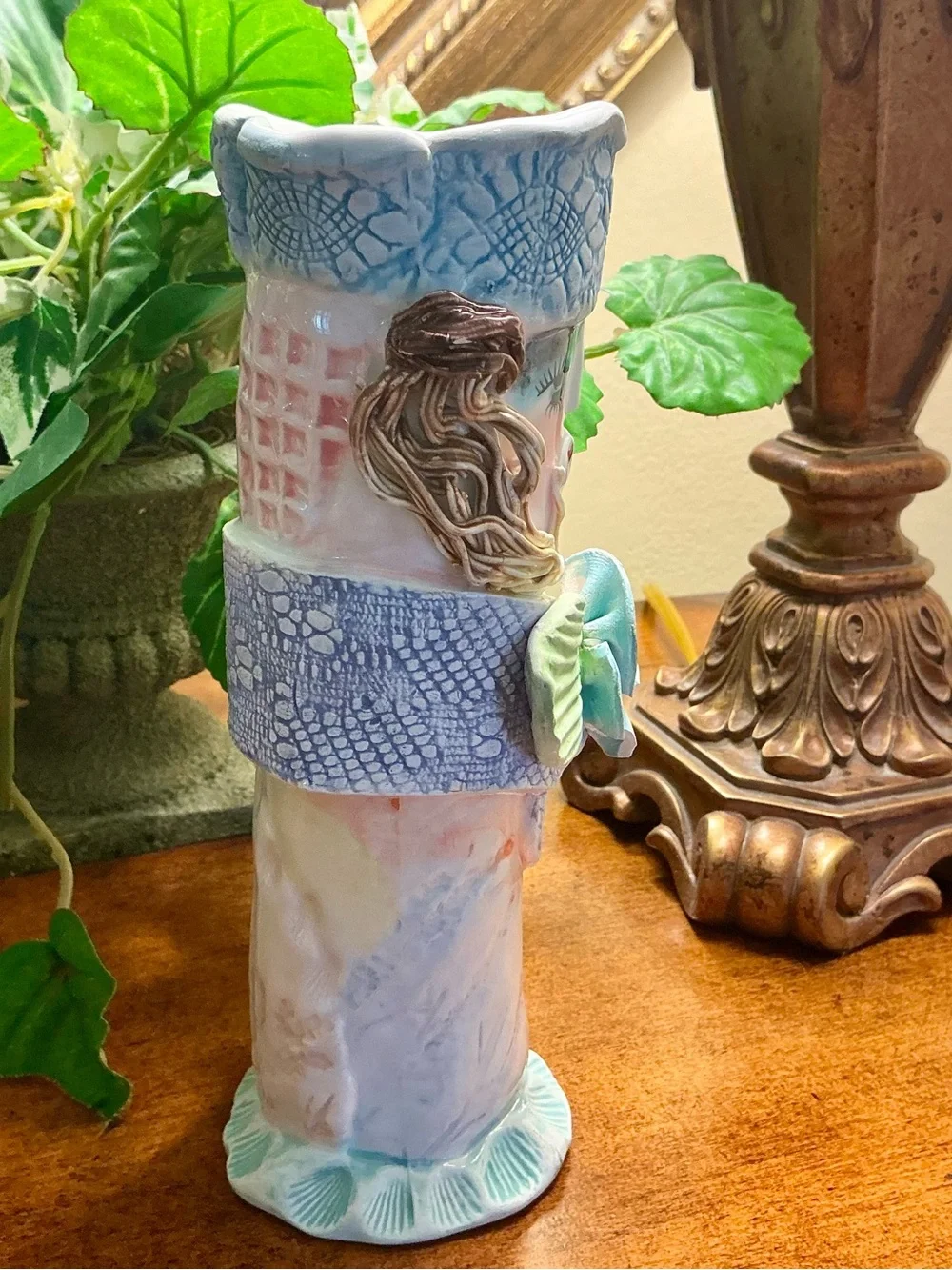 “Garden Girls” ceramic head vase by Ellen Williams for Ganz